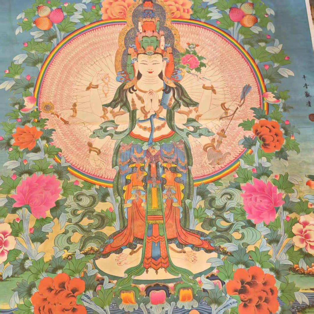 高端精品千手千眼绘画类唐卡W155