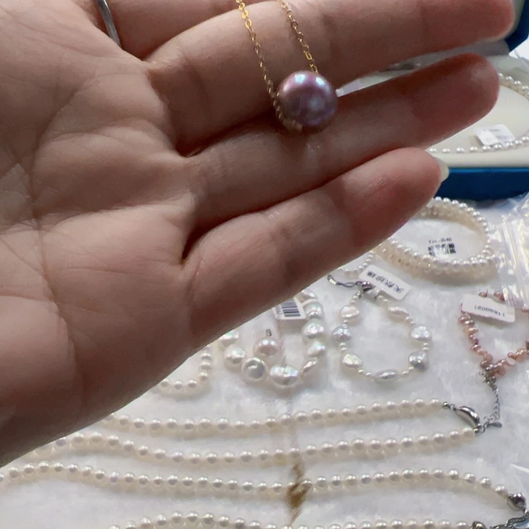 淡水珍珠手绳银S925镶嵌