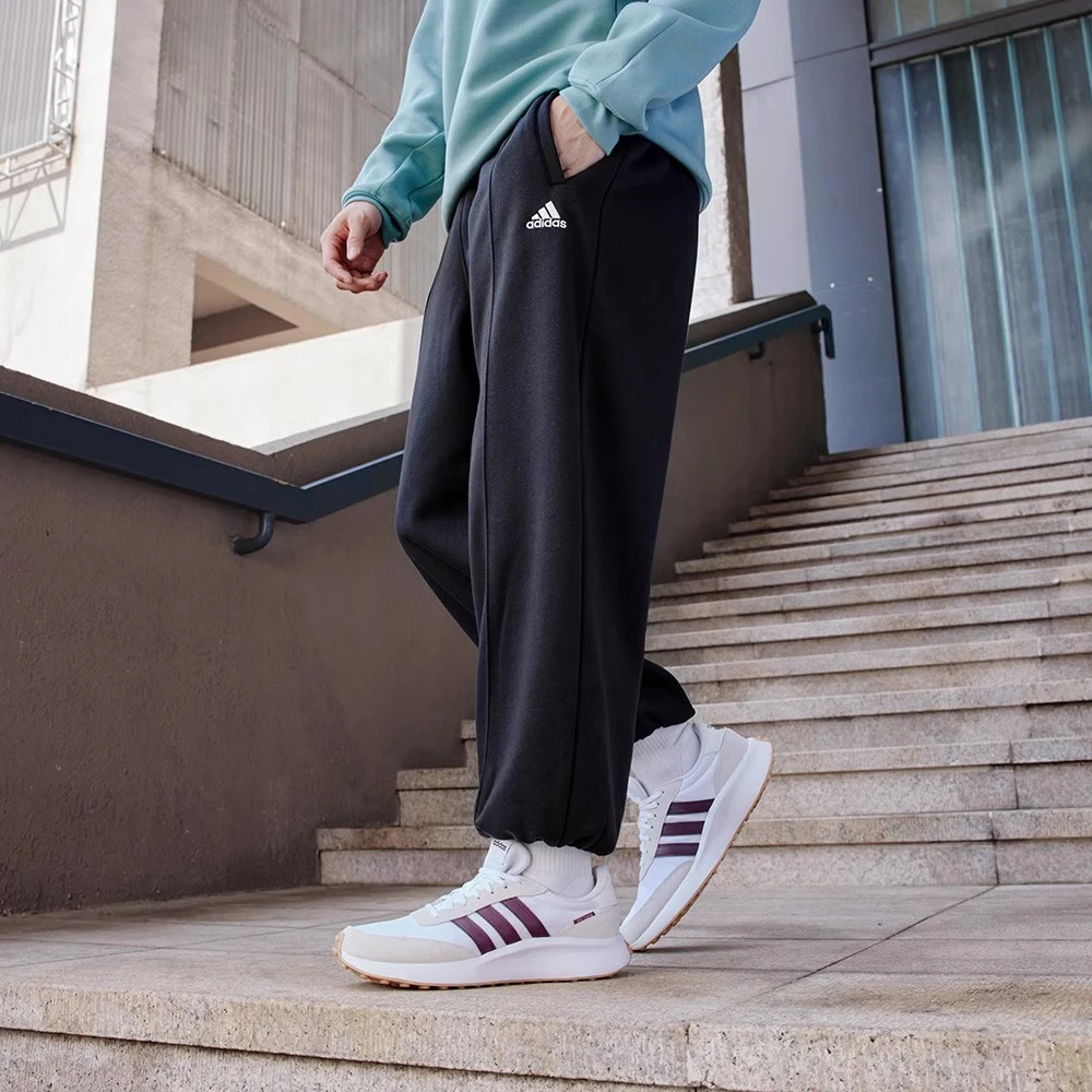 Adidas/阿迪达斯~休闲加绒加厚束脚运动裤男女冬季运动JM9117