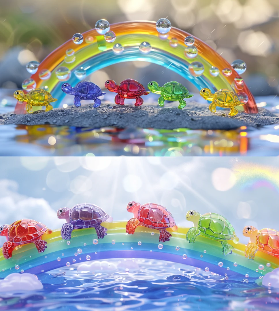 【光头】七彩树脂乌龟盲袋（赠送一次乌龟游戏机会）