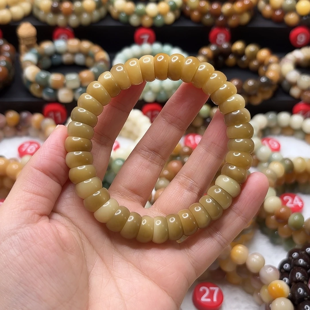 手串菩提根/象牙果金碗珠