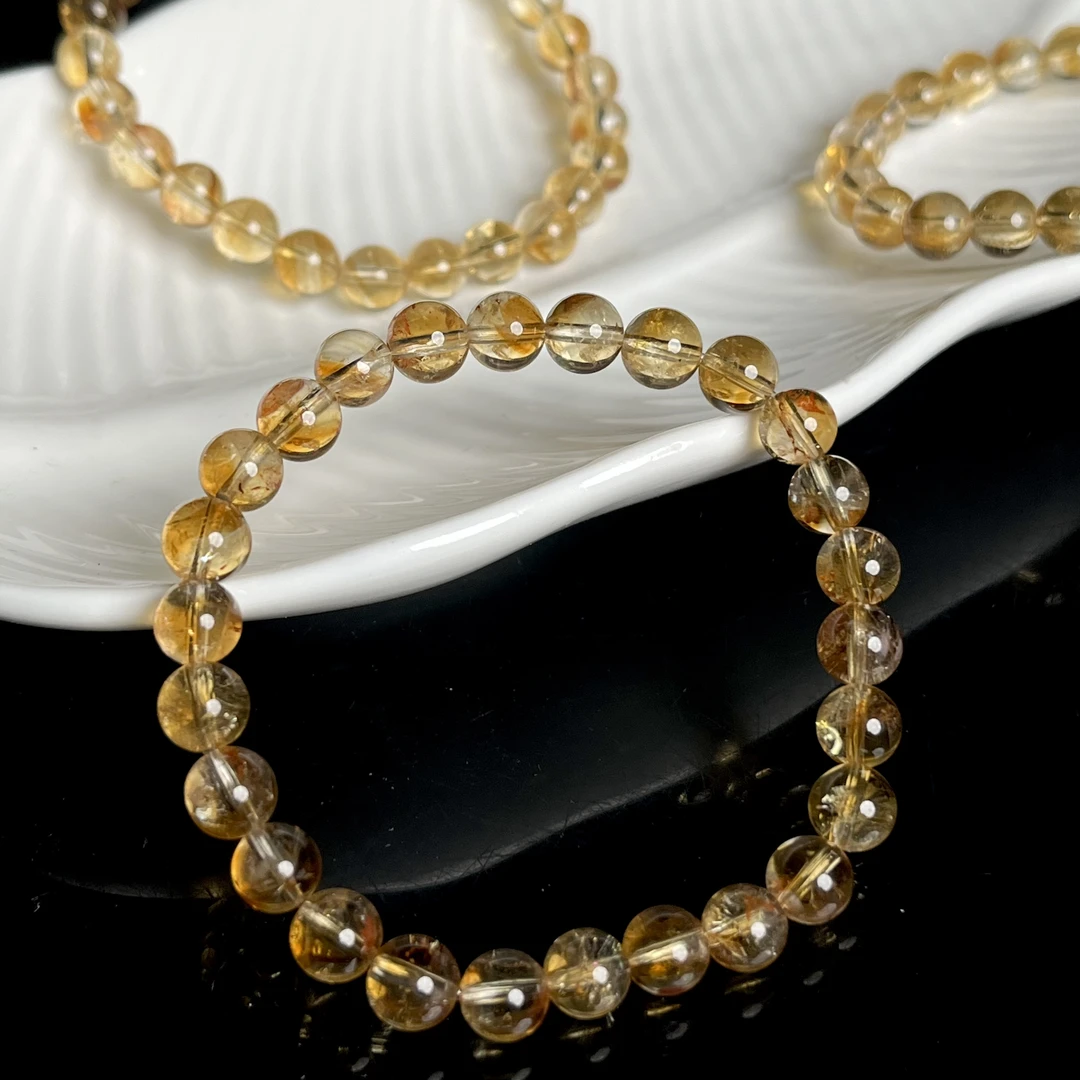 透体黄塔晶手串7mm+Z3005多样性发其一