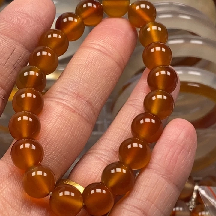 玛瑙/玉髓手串未镶嵌迷****粉