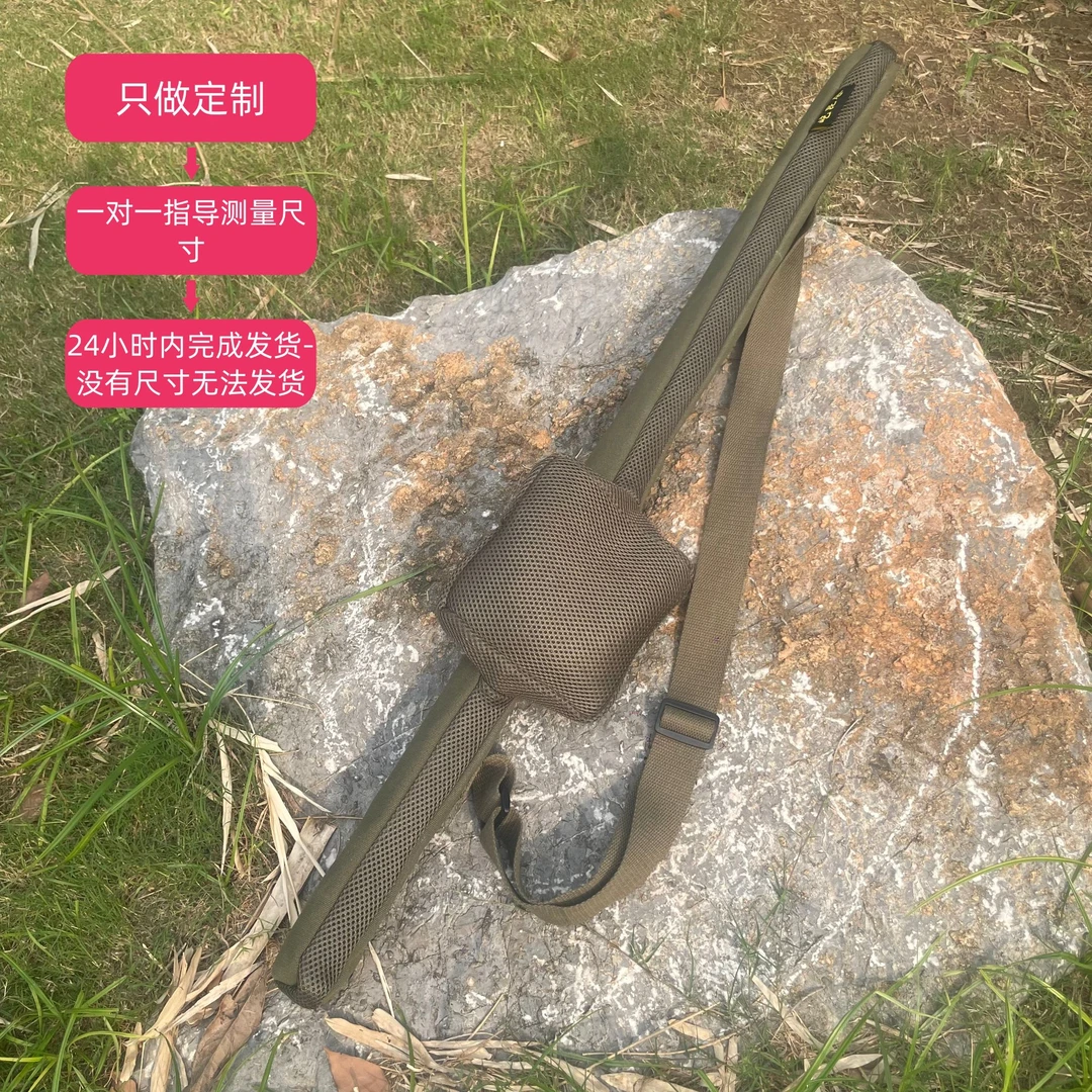 屹昆仑定制帆布加厚耐磨便携谷麦水滴竿前打竿矶竿路亚竿包免拆轮