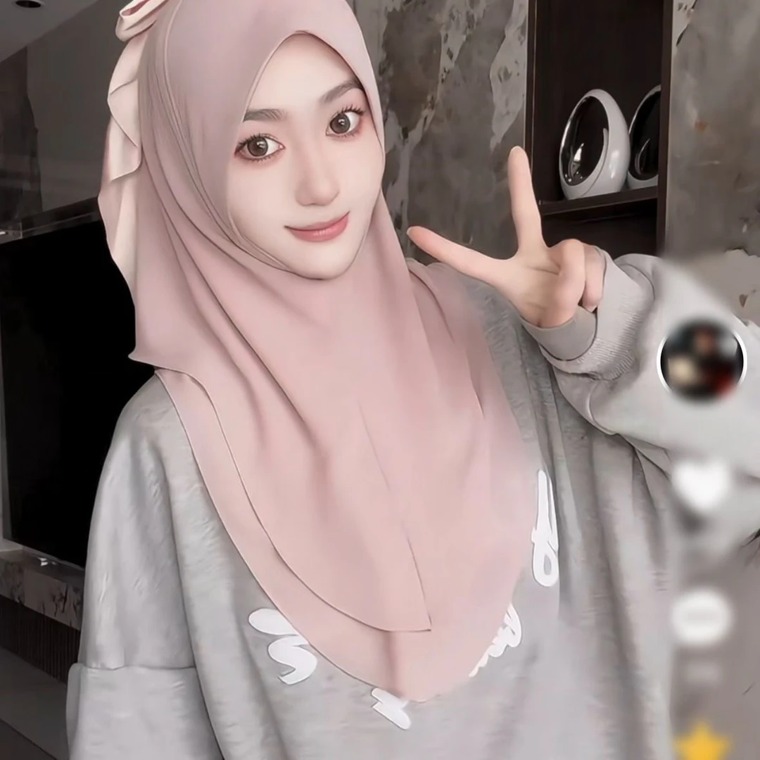 双层雪纺燕尾套头纱巾「下单送弹扣款蝴蝶结发饰」纯色