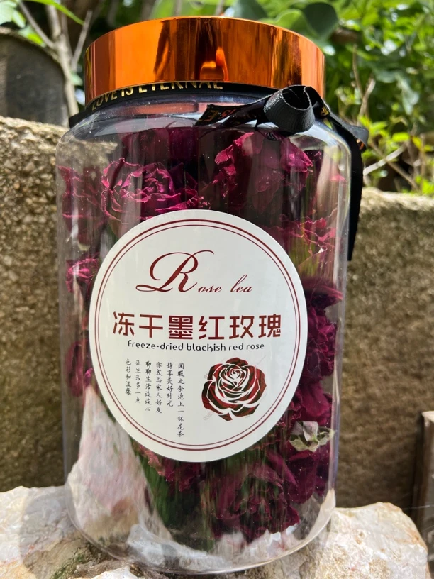 云南冻干墨红玫瑰花茶   云南发货
