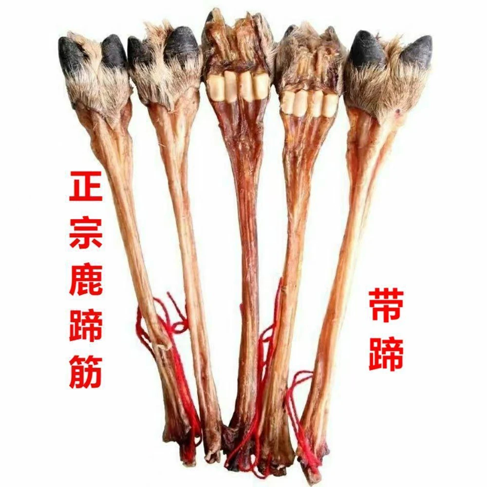 吉林鹿乡正宗整根足干梅花鹿鹿筋可泡酒炖汤壮骨