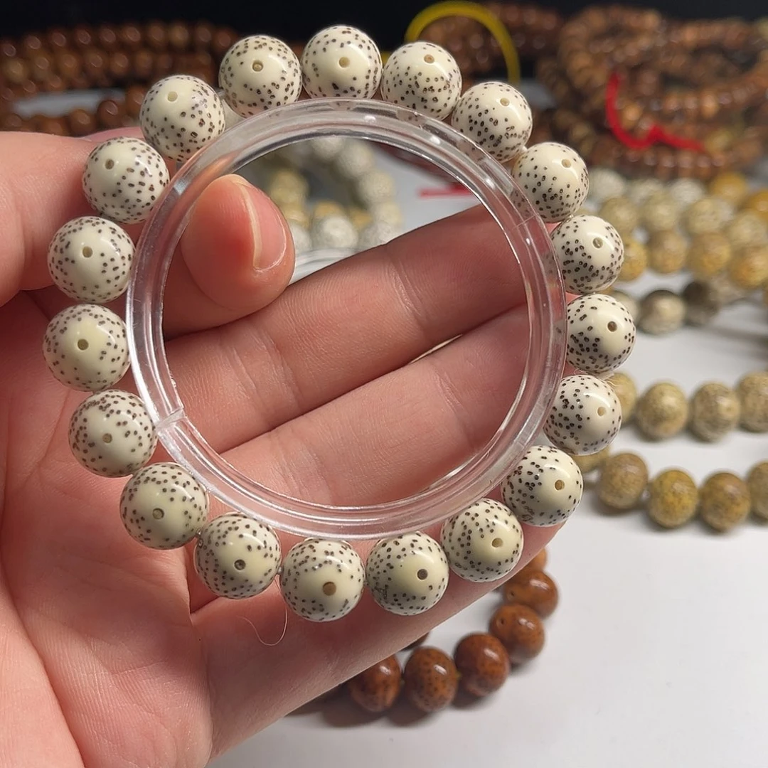 吊坠星月菩提12正圆同枝月留白