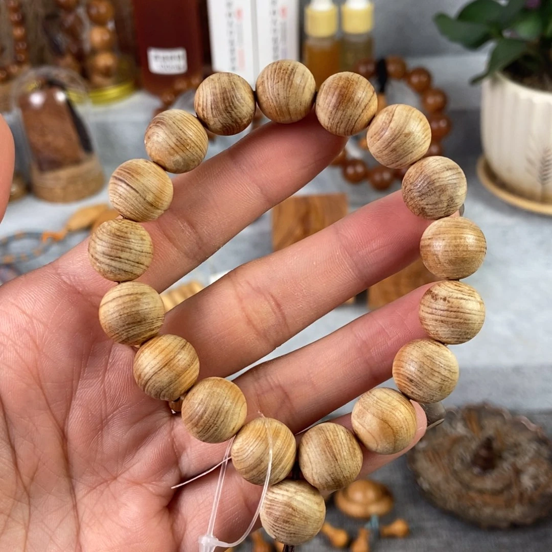 柏木（崖柏）手串/手链北太行高崖骨料12精 甜奶香无抛光