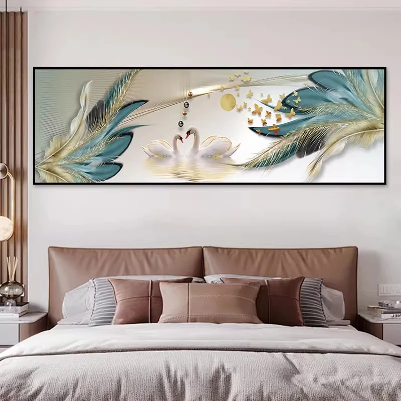 夫妻主卧室床头装饰画自粘墙贴纸宾馆民宿客厅沙发背景墙壁纸贴画