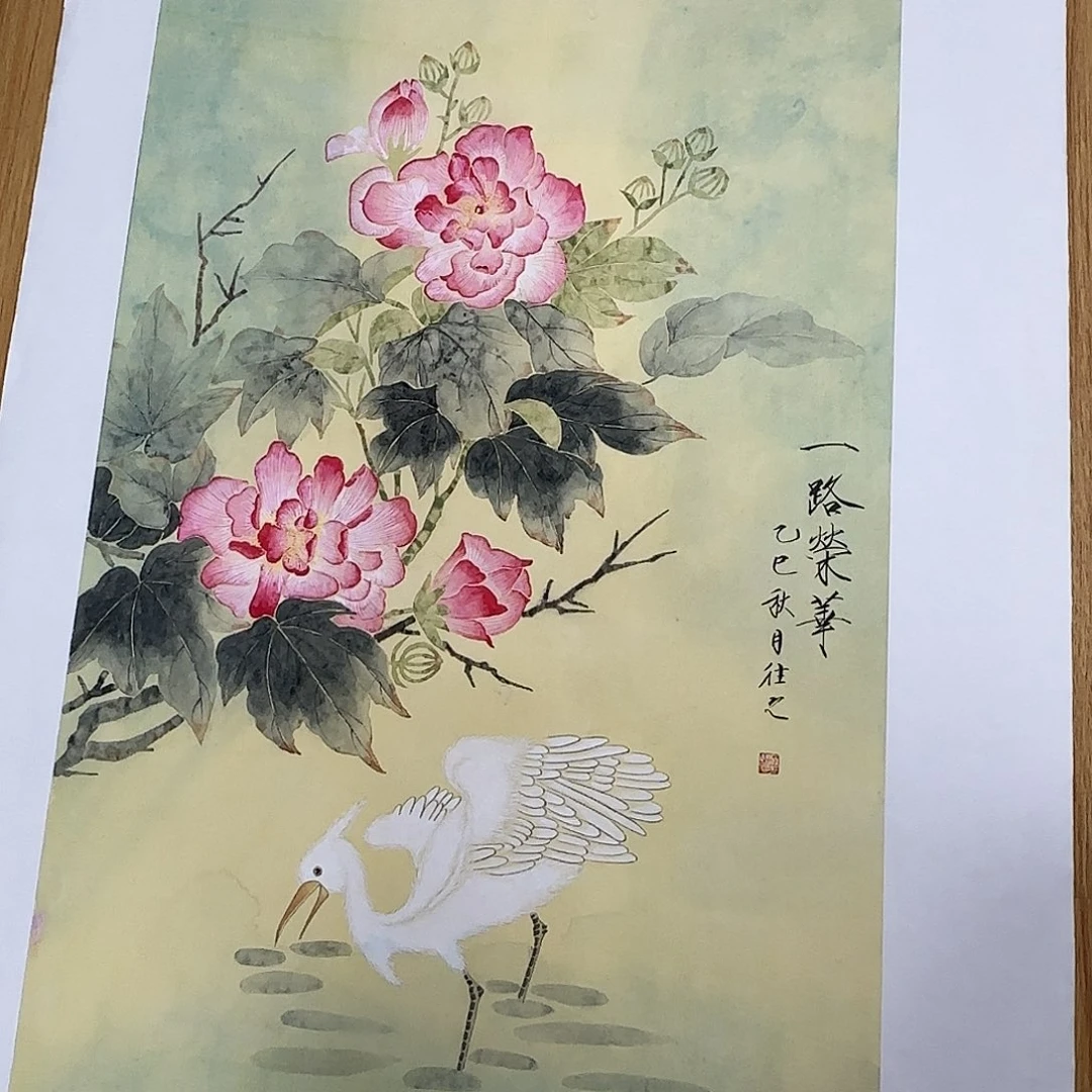 国画纯手绘国画花鸟