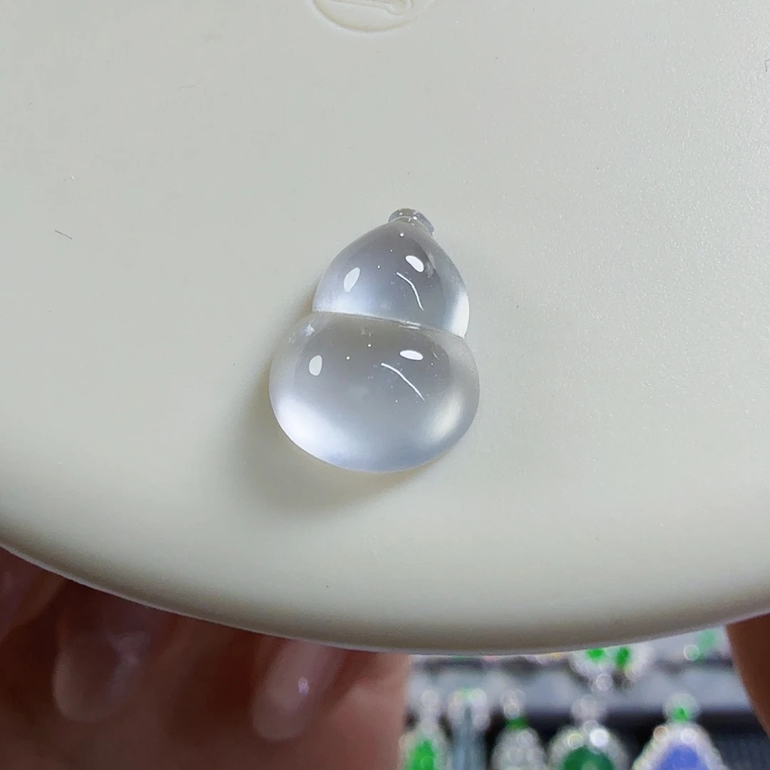 翡翠未镶嵌颈饰玻璃冰葫芦纯底