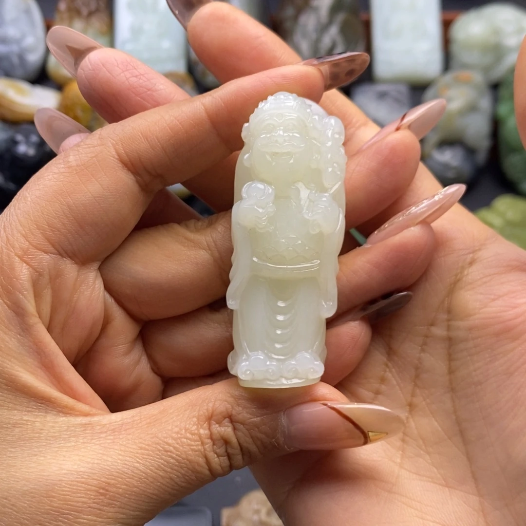 和田玉未镶嵌挂件