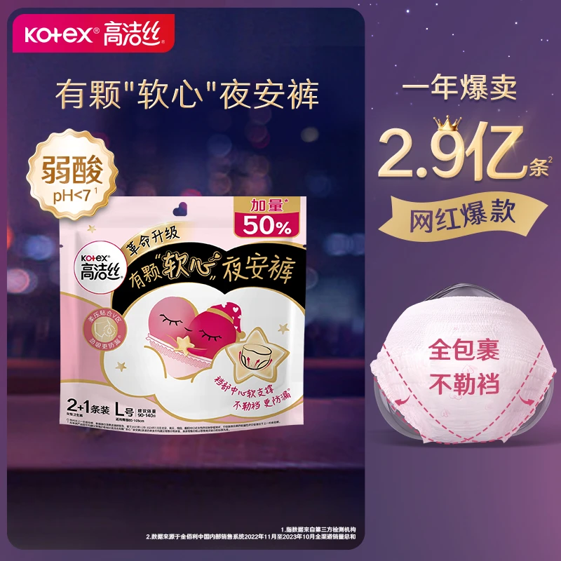 高洁丝蜜桃小姐夜安裤L号2+1片