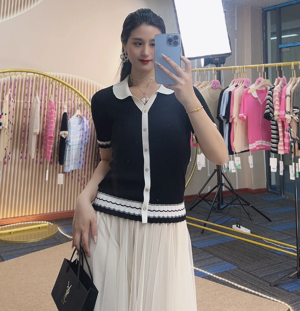 COCO&玛索2025新款高贵上衣小香风气质时尚百搭夏季经典减龄5026