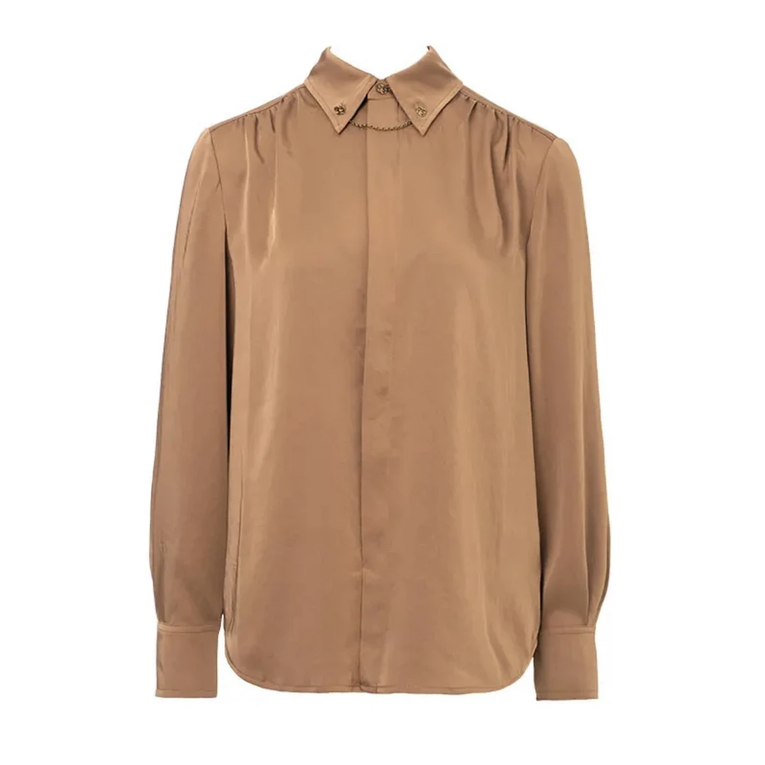 【阿玛施AMASS】5300988新款简约色女士衬衫气质通勤设计感休闲