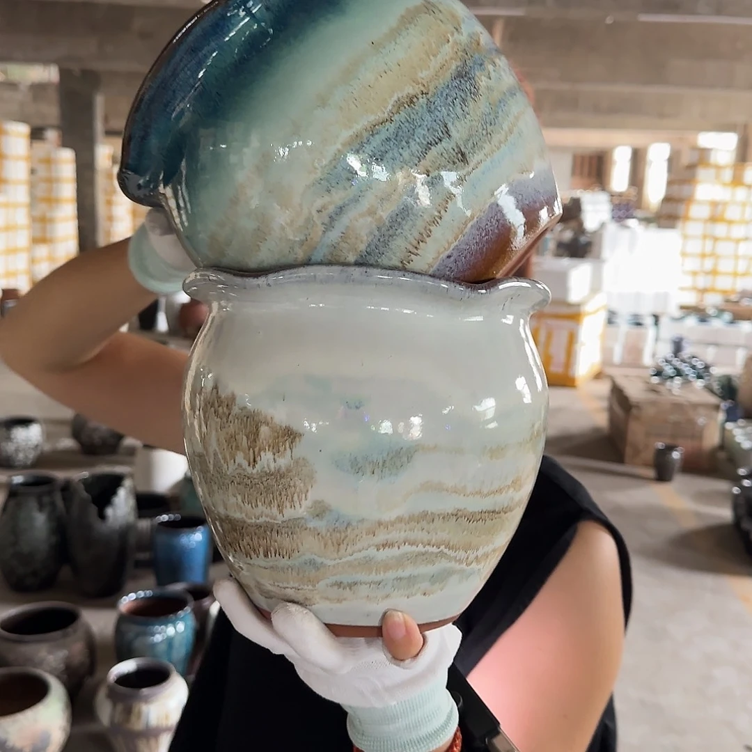 紫砂花盆王嫂花盆0731-624高18口20