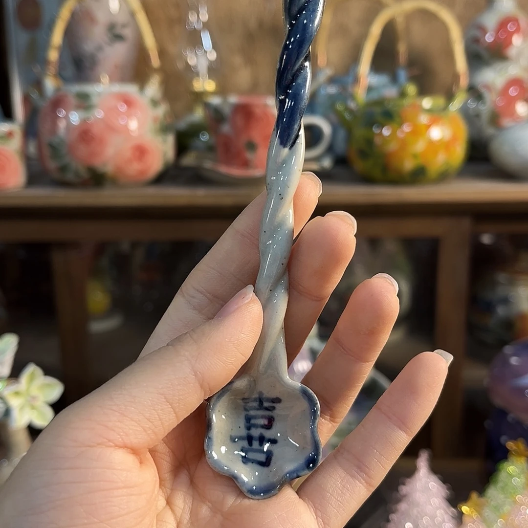 陶泥景德镇手工手绘高温釉下彩