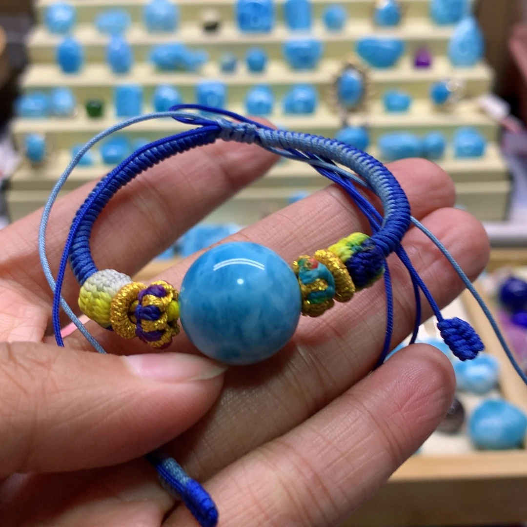 针钠钙石（海纹石）未镶嵌珠宝半成品