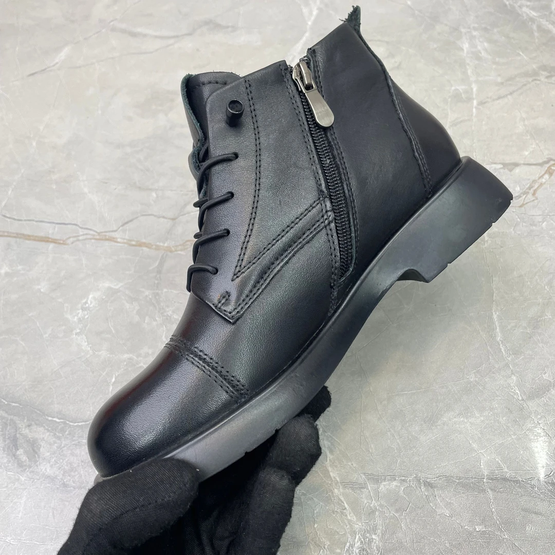 f（孤品）39码粗跟女靴(牛皮)97093百搭