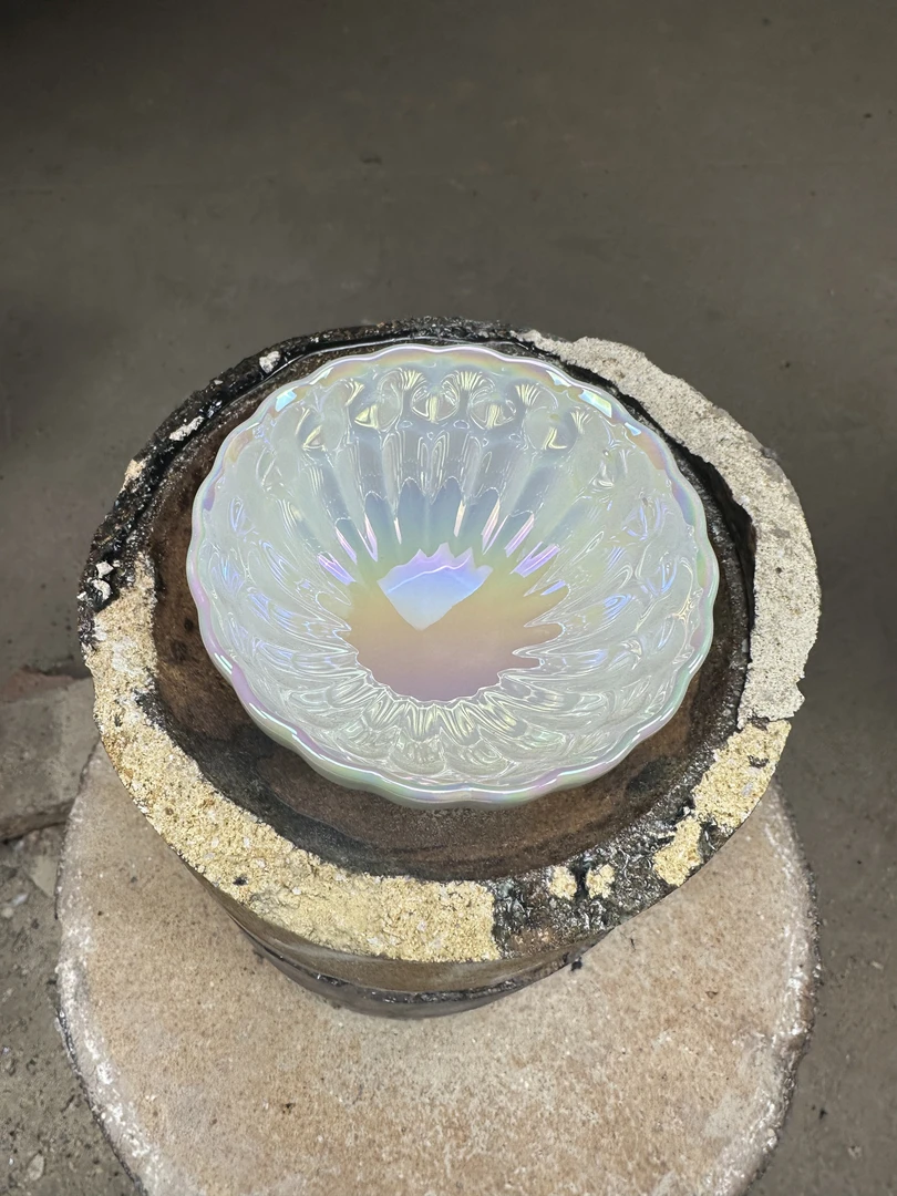 建窑建盏 【七彩祥云 葵口花型】 白贝  手工 茶杯 主人杯