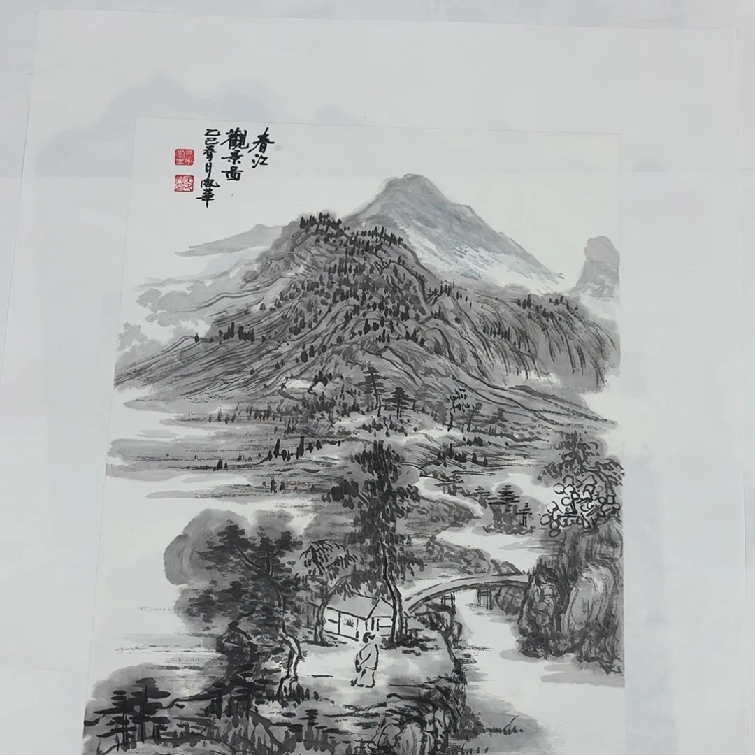 国画小尺幅手绘做哦