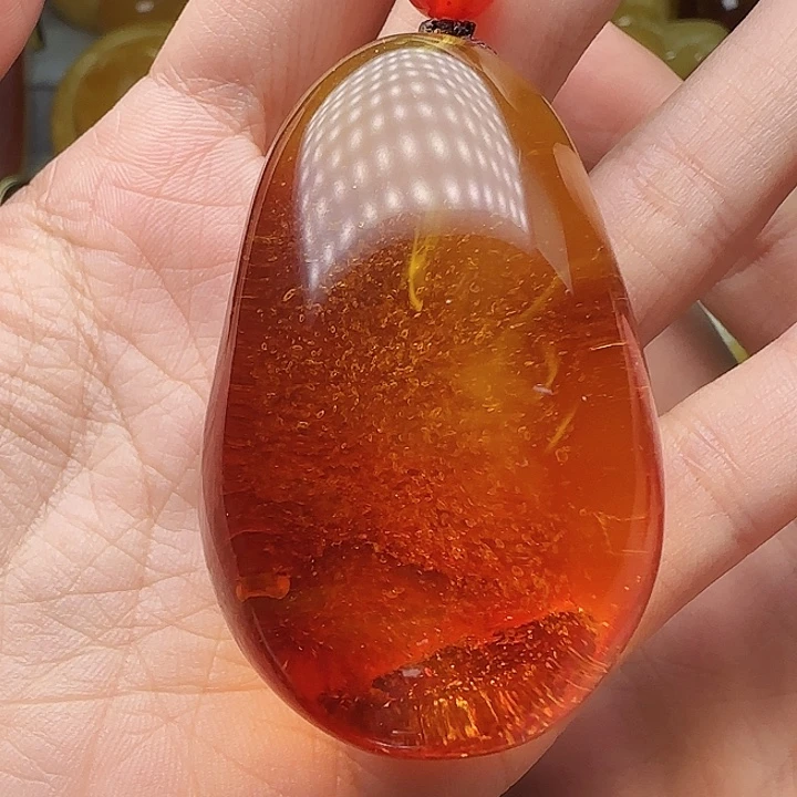 琥珀未镶嵌手链吊坠