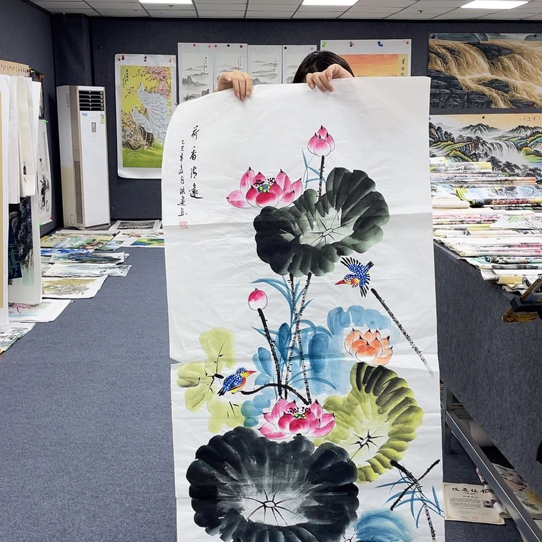 国画作品小姐姐放漏…