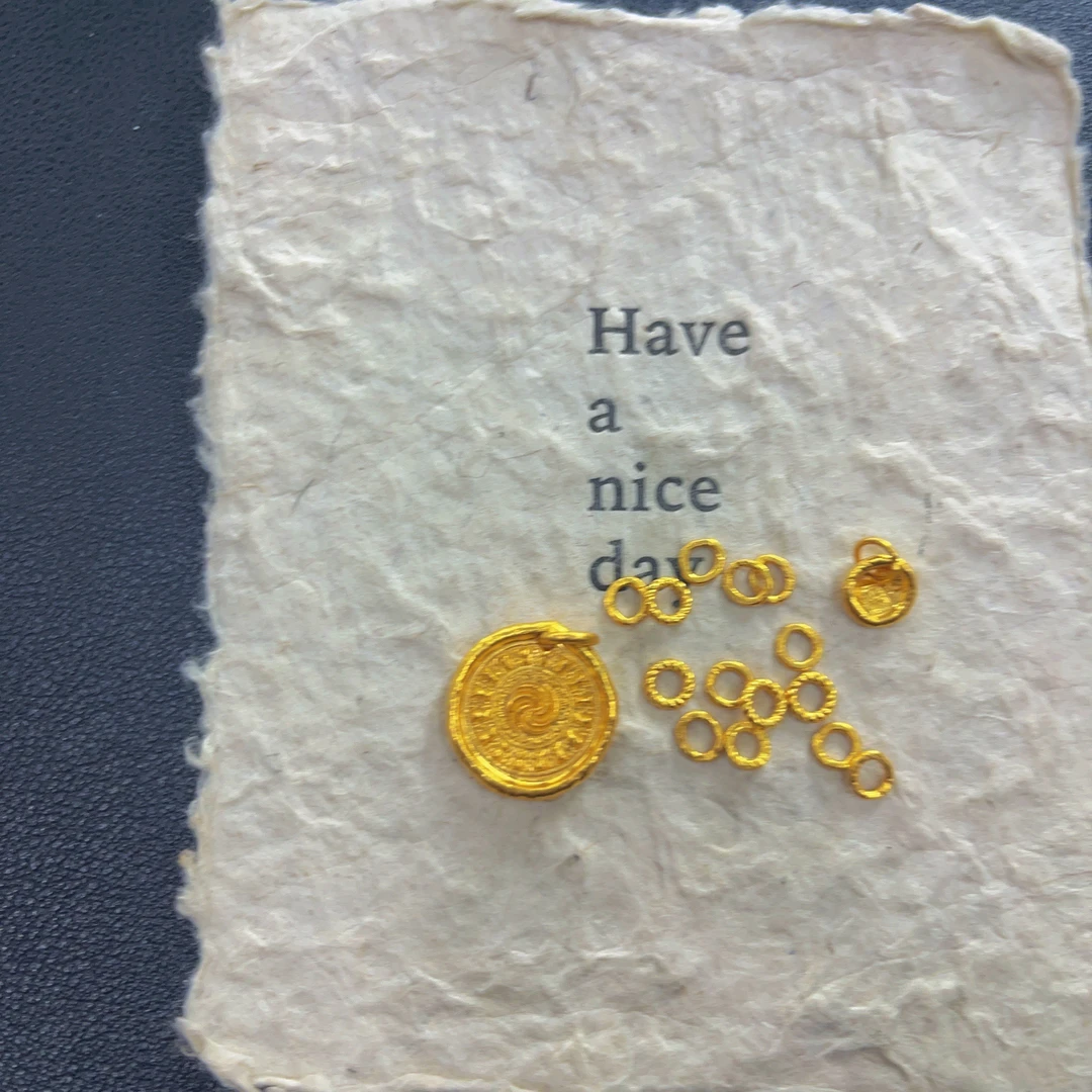 足金 喜旋吊坠 配件穿绳系列