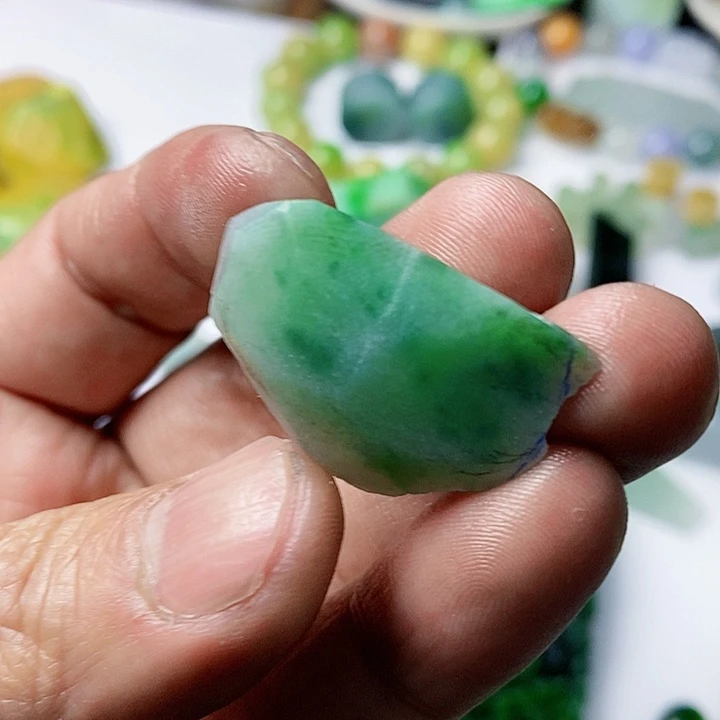 翡翠散珠天然翡翠A货