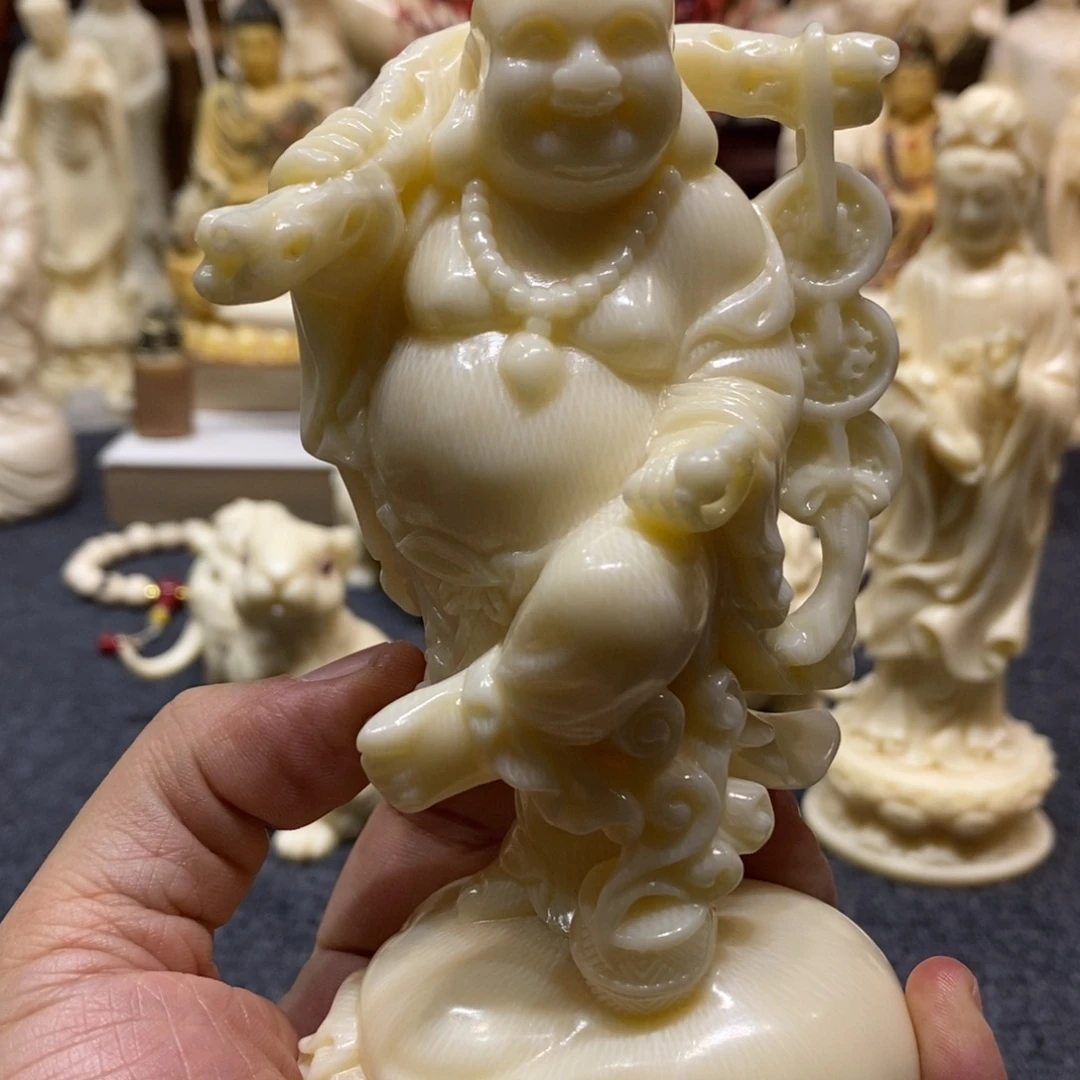 老***鸥猛犸象牙摆件弥勒