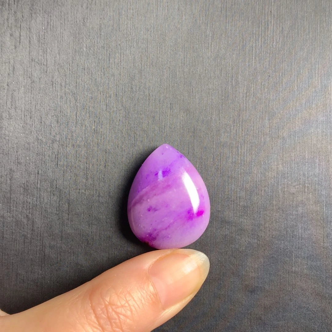 苏纪石（舒俱来）未镶嵌冰透樱花粉吊坠