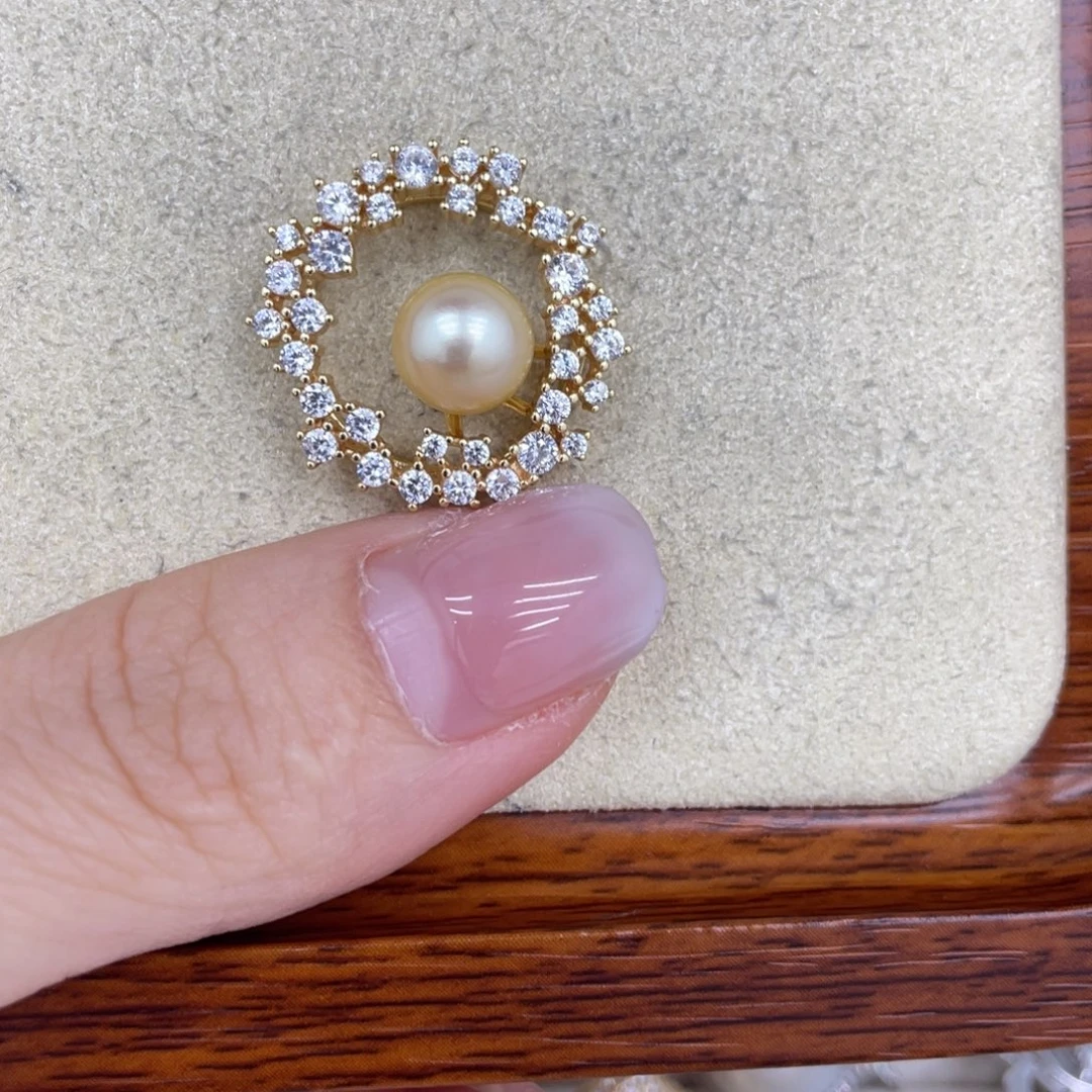 颈饰银S925镶嵌海水珍珠