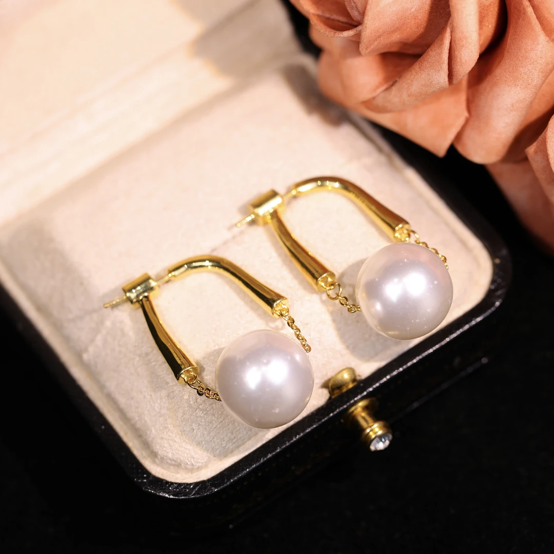 铜合金耳饰 【宫阙】轻奢时尚气质百搭高级小众设计感耳饰RH1038