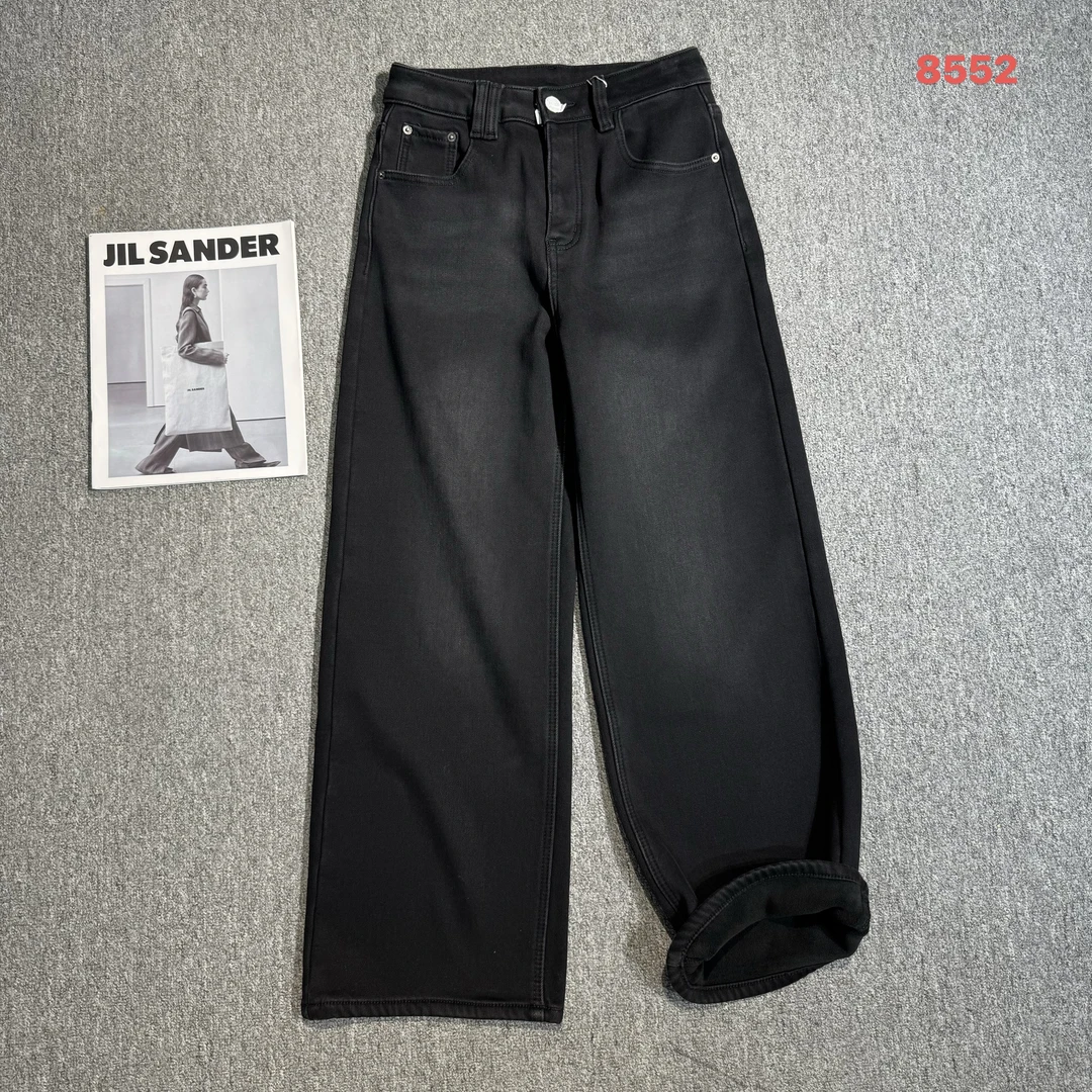 深圳南油欧货加绒加厚牛仔长裤8552