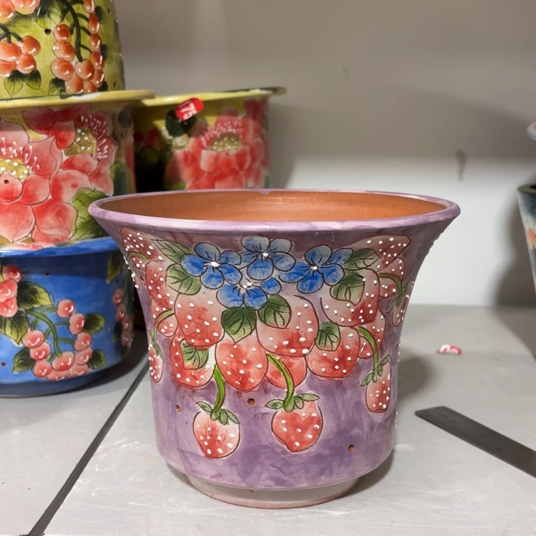 景德镇手绘花盆陶瓷18/14