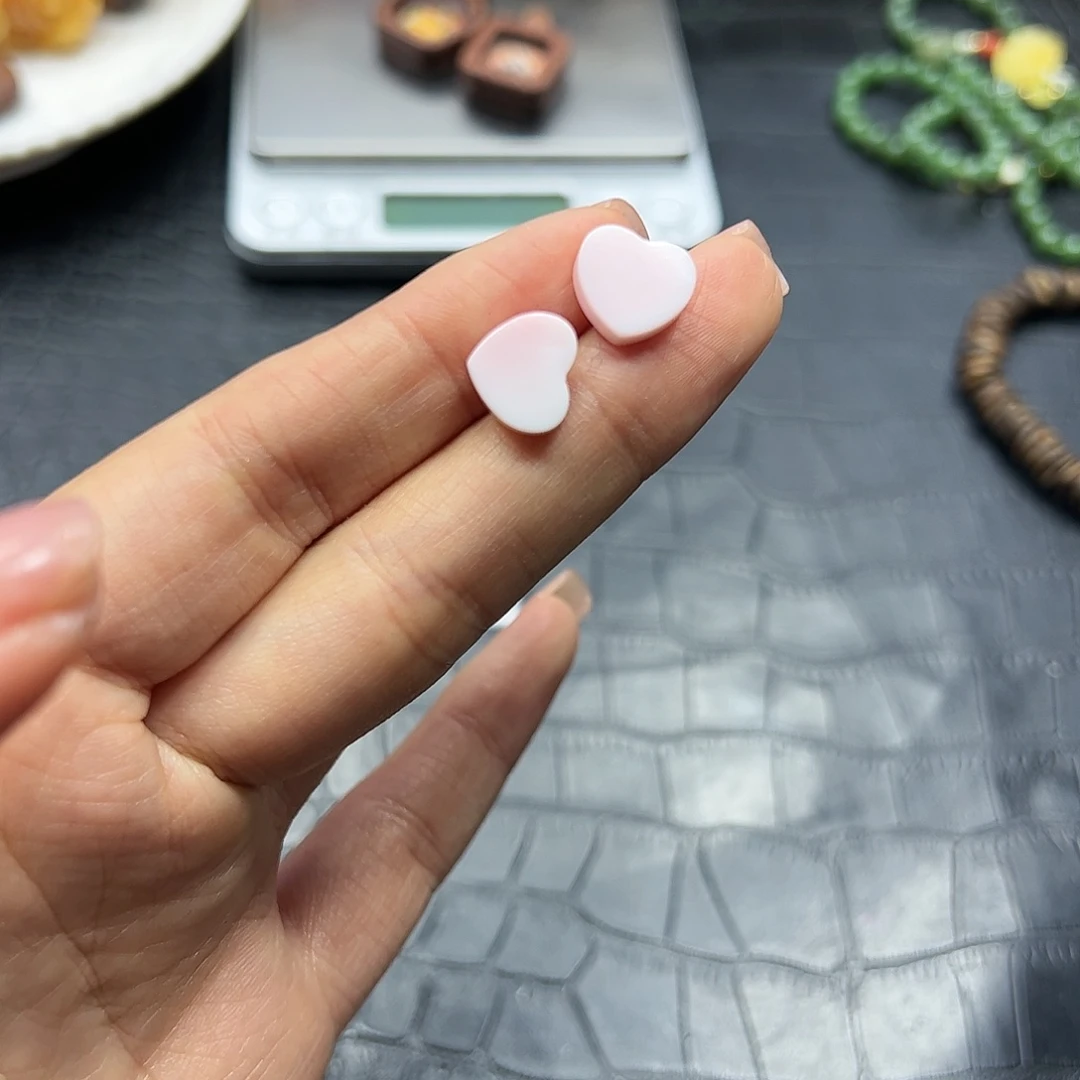 银S925镶嵌手链烟晶女王爱心耳钉