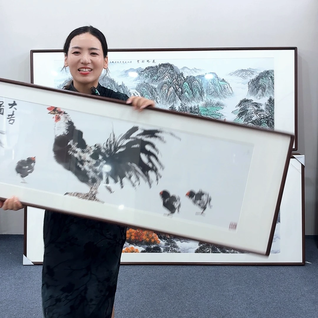 国画手绘作品160×45尺寸