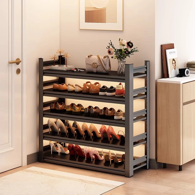 【清仓甩卖】钢制鞋架家用落地多层简易鞋柜玄关入户门口铁艺收纳架