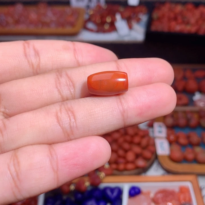 南红玛瑙未镶嵌南红桶珠