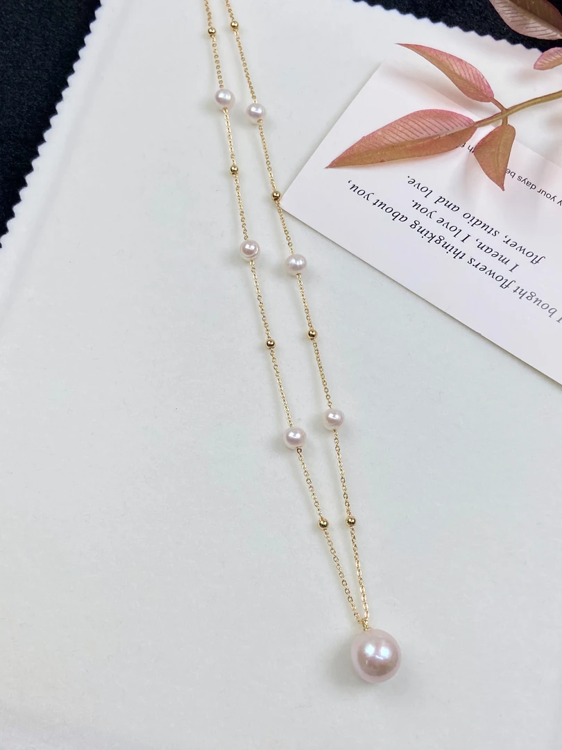 X109  天然淡水珍珠满天星高级感小众轻奢颈链