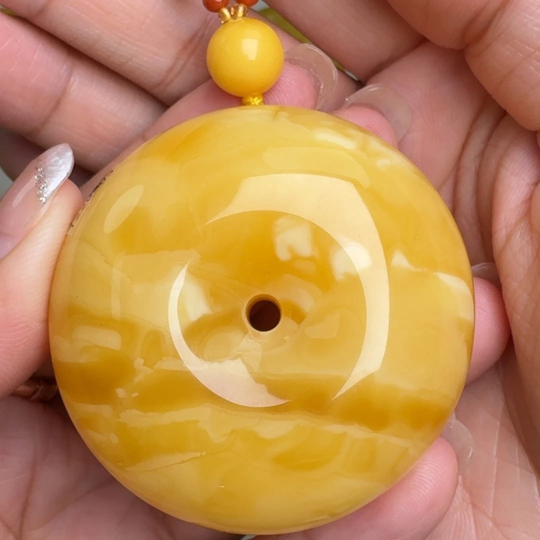 蜜蜡未镶嵌毛衣链无优化无烤色无补胶无覆膜无辐照无煮蜜