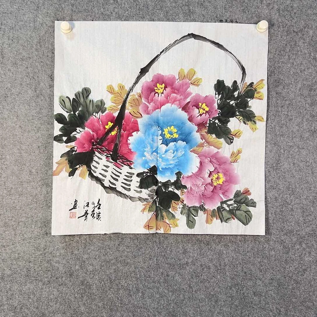 国画180 花鸟和花的颜色一样是我