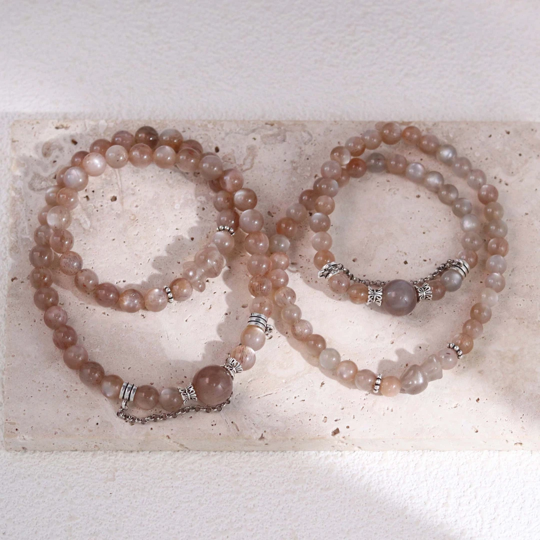 《小熊拿铁》金骨干小熊双圈手链 EX103-1 多样性发一 颜色微差