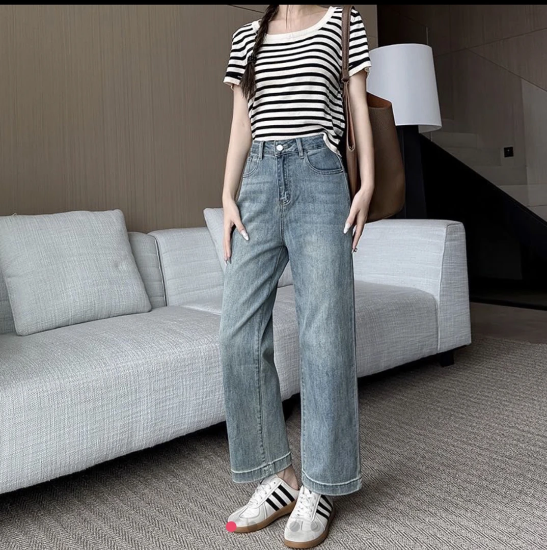 小个子定制高腰显瘦直筒裤9530