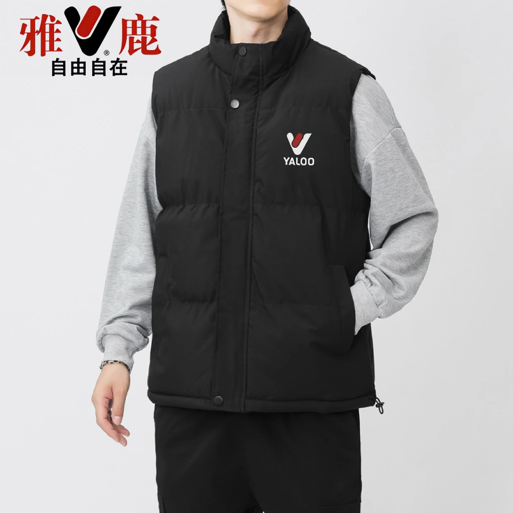 雅鹿男装秋冬季男女同款时尚简约潮流百搭高品质保暖棉衣秋冬穿搭