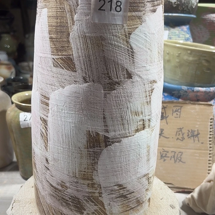 陶摆件高33，口13.5，无孔，218