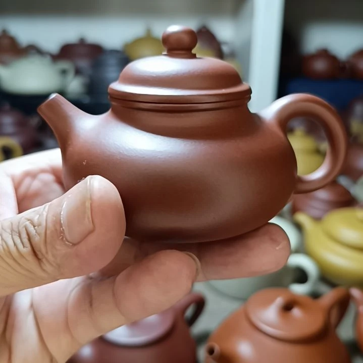 紫砂茶盘原矿清水泥容天160cc内推半手工