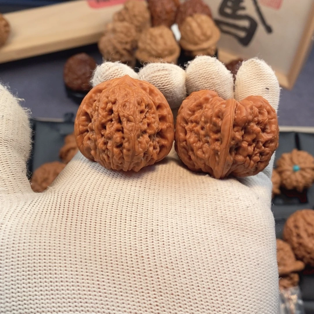 文玩核桃把件福利款38尺平谷凹底