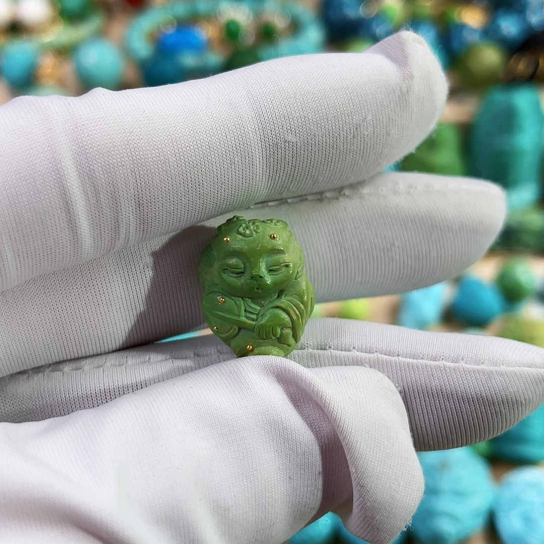 無***碍绿松石未镶嵌珠宝奇石（分开付尾款）